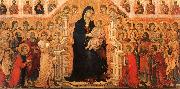 Madonna and Child Enthroned with Angels and Saints